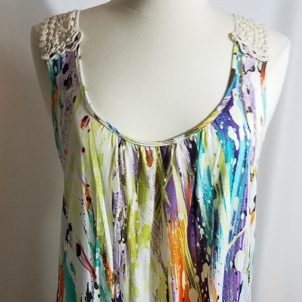 Soprano Crocheted Multi color Top
